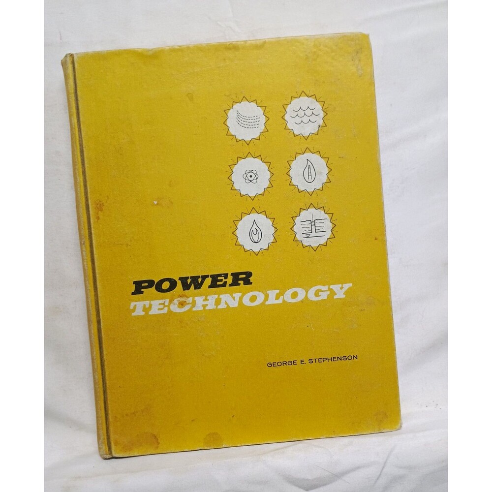 1969 Power Technology George E Stephenson Delmar Vintage Hardcover Textbook